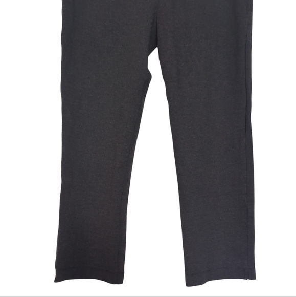 BetaBrand Charcoal Gray Pull-on Cropped Career Work Pants Size Medium - Picture 2 of 5